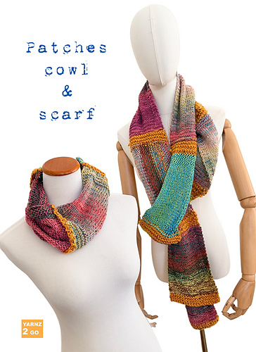 Patches scarf & cowl