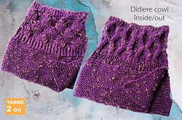 Wear it "right" or "wrong" side out and enjoy the textures.