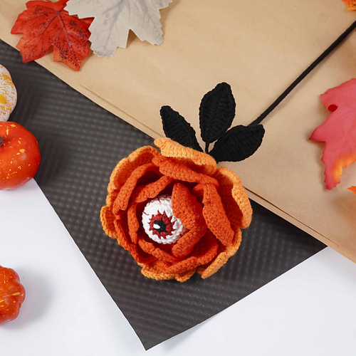 Ravelry: Halloween Peony Flower pattern by Phoa Crochet
