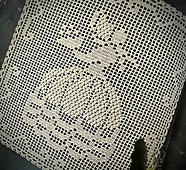 Photo from pattern that is not in Ravelry's database.  This is to show the wonderful texture of the slanted stitches that I haven't been able to recreate.