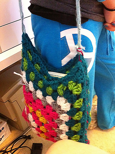 Granny Square Purse with Love Knot Strap photo 3