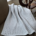 B234 Eyelet Ridge Baby Blanket pattern 