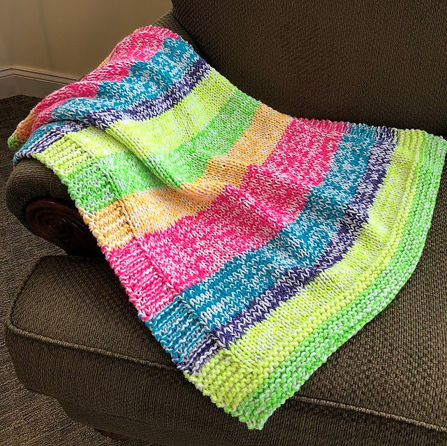 Ravelry F840 My First Baby Blanket pattern by Plymouth Yarn Design Studio