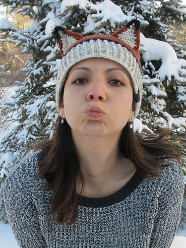 Fox Hat and Scarf Combo - Nica G Design