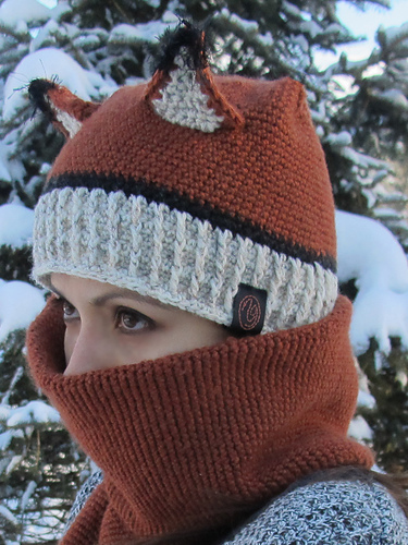 Fox Hat and Scarf Combo - Nica G Design