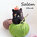 Salem the Halloween Cat pattern 