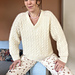 Let's Twist Again Sweater V-Neck pattern 