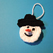 Geschenkanhänger Schneemann pattern 