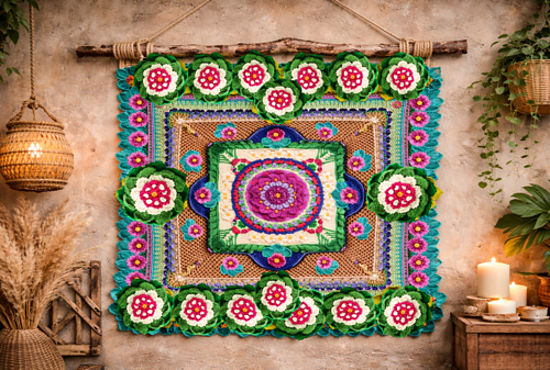 Bougainvillea Blanket VIII