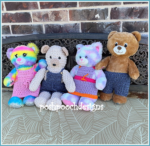 Ravelry: Joy Bears Overalls pattern by Sara Sach