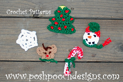 5 Christmas Appliques photo 1