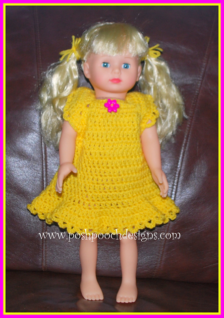 simple doll dress crochet pattern
