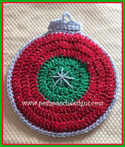 Holiday Ornament Washcloth and Hot pad photo 6