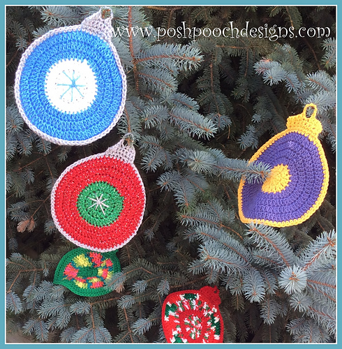 Holiday Ornament Washcloth and Hot pad photo 4