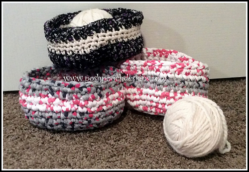 Bowl made of T-Shirt yarn or "Tarn" photo 2