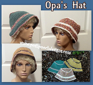 crochet mens bucket hat pattern