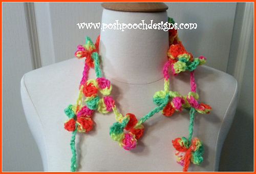 Lazy Daisy Chain necklace, scarf or cowl photo 3