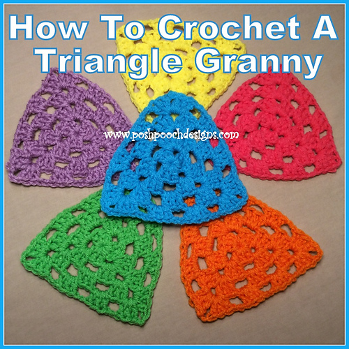 Ravelry Triangle Granny Square pattern by Sara Sach