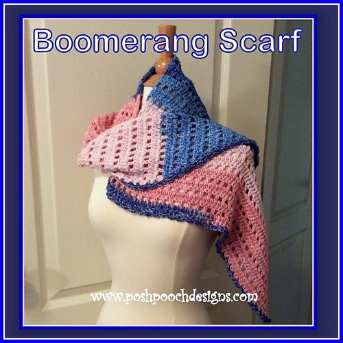 Ravelry Boomerang Scarf pattern by Sara Sach