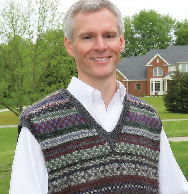 Ravelry Men's Fair Isle Vest pattern by Shirley MacNulty