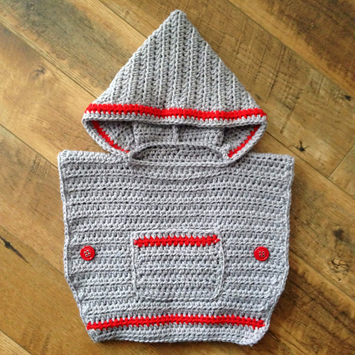 Ravelry Baby Poncho (crochet) 779 pattern by Lion Brand Yarn