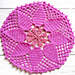 Pink doily pattern 