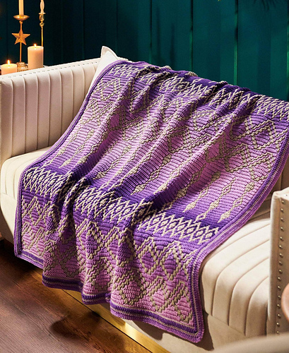 Ravelry: Ancient Lights Throw pattern by Liz Salazar