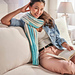 Ribbed Bluebell Scarf pattern