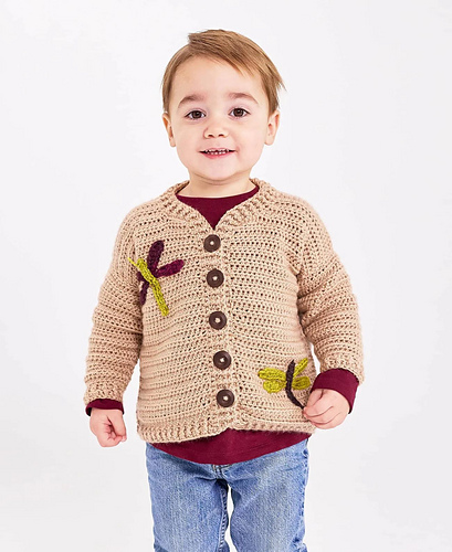 Dragonfly Applique Cardi