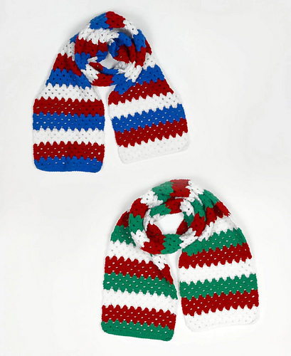 Granny Striped Team Scarf