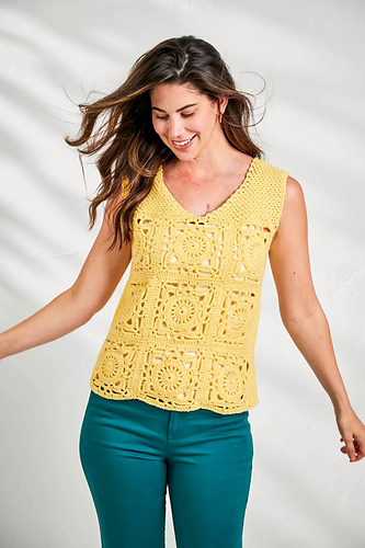 Sunshine Motif Vest