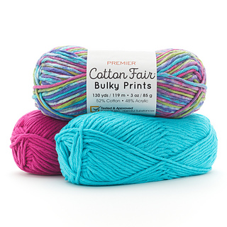 Fio Premier Cotton Fair Bulky - Meada 100g Algodão Acrílico Cor Pêssego