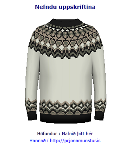 Klassisk islandsk-genser - Sverrir Petursson