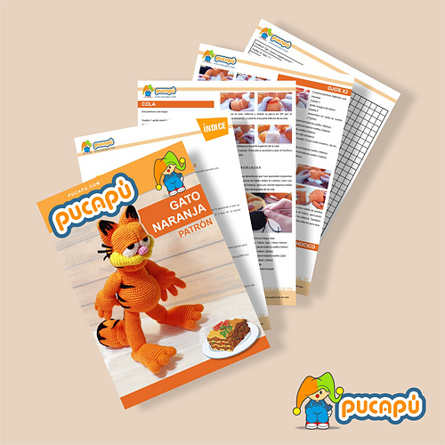 Garfield - Pucapu Amigurumis