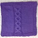 Honeycomb Cable Dishcloth pattern 