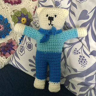 free trauma teddy knitting pattern