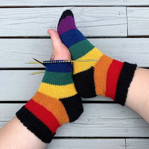 Ravelry: Proud Pride Socks pattern by Sigrid Hustoft