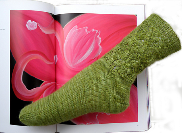 May Flower Socks (Cuff Down)