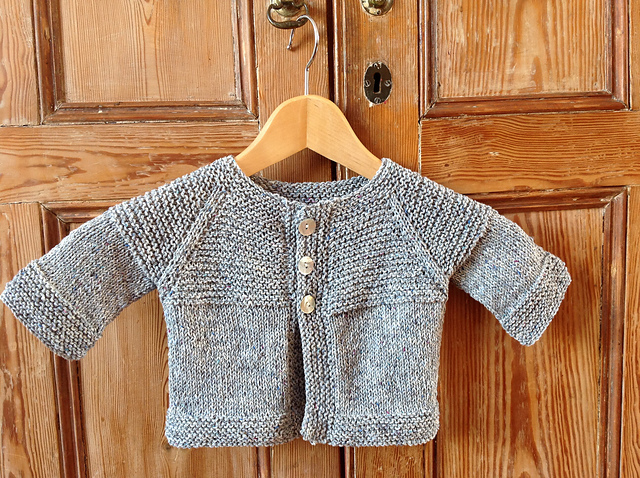 garter yoke baby cardigan free pattern