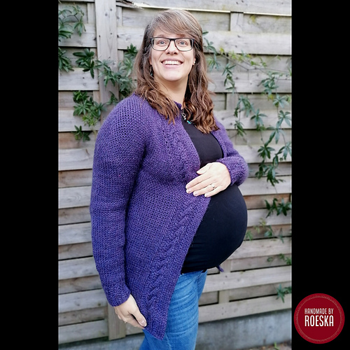 Tunisian Simple Cable Cardigan - Roeska Blankevoort