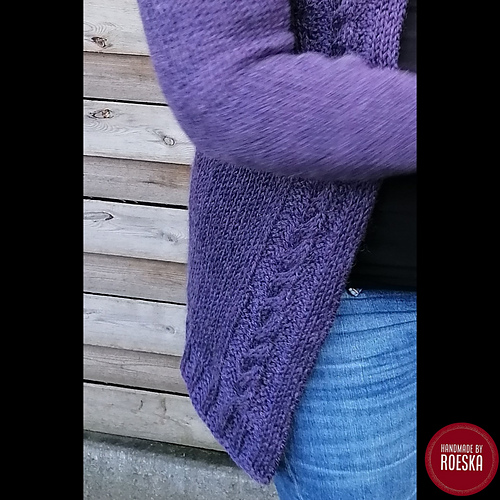 Tunisian Simple Cable Cardigan - Roeska Blankevoort