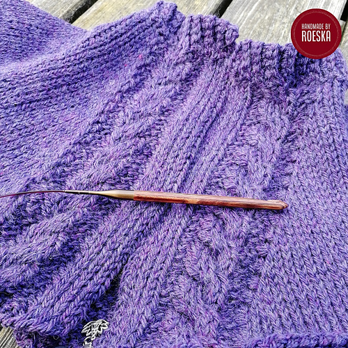 Tunisian Simple Cable Cardigan - Roeska Blankevoort