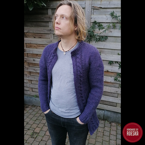 Tunisian Simple Cable Cardigan - Roeska Blankevoort