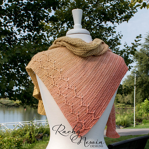 shawl peach