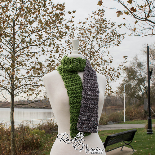 Ravelry Herringbone HDC Scarf pattern by Rachy Newin