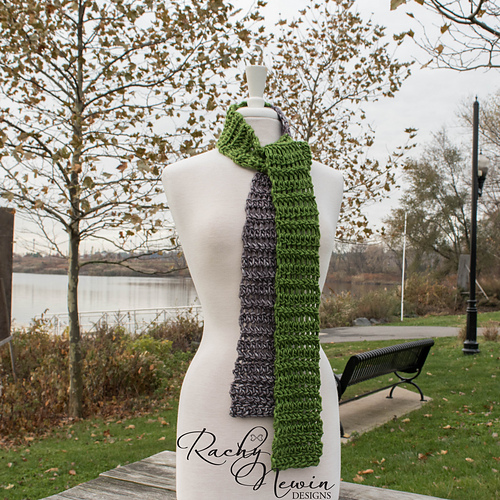 Ravelry Herringbone HDC Scarf pattern by Rachy Newin