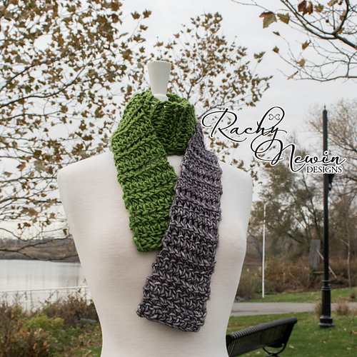 Ravelry Herringbone HDC Scarf pattern by Rachy Newin