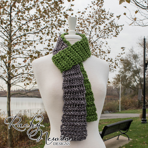 Ravelry Herringbone HDC Scarf pattern by Rachy Newin