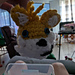 Sonic "tails" head keychain pattern 
