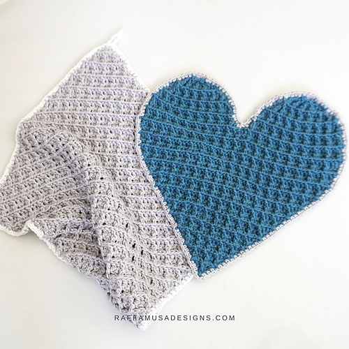 Waffle Heart Dishcloth photo 5